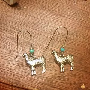 Handmade Llama earrings